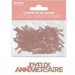 Trio de formes de confettis de table en papier - Couleur au choix