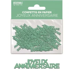 Trio de formes de confettis de table en papier - Couleur au choix