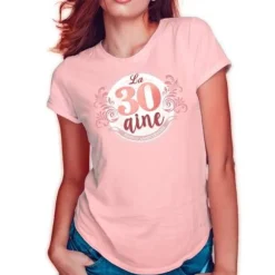 T-shirt à dédicacer Anniversaire - Femme - Age au Choix