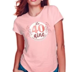 T-shirt à dédicacer Anniversaire - Femme - Age au Choix