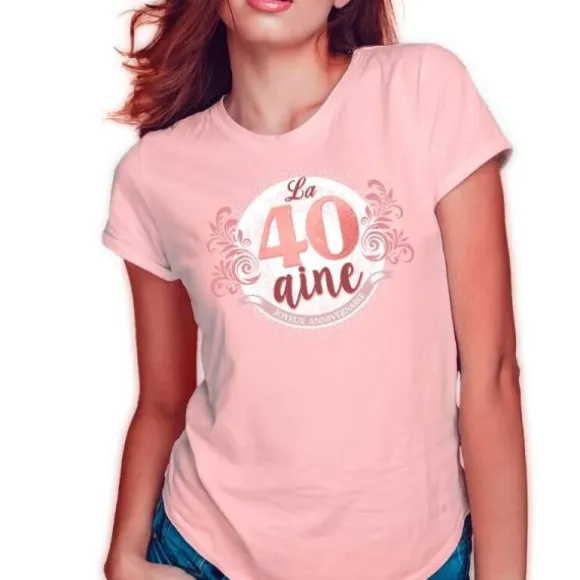 T-shirt à dédicacer Anniversaire - Femme - Age au Choix