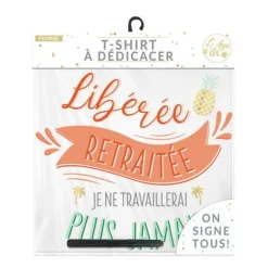 T-Shirt à dédicacer pour femme - Retraite