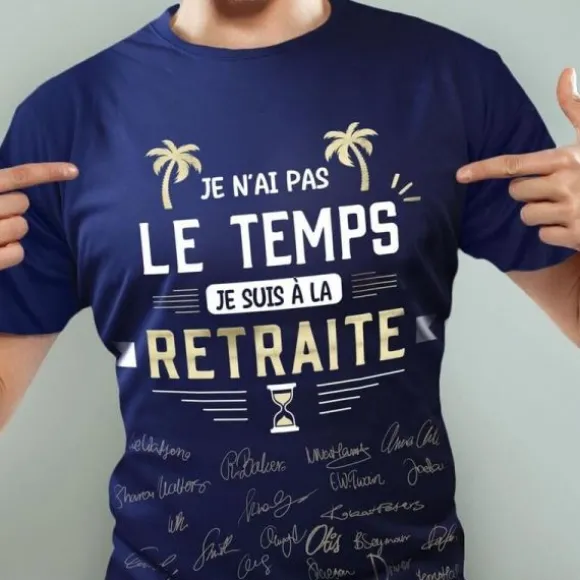 T-Shirt à dédicacer pour homme - Retraite