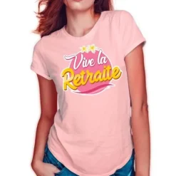 T-shirt à dédicacer Retraite - Modèle au Choix