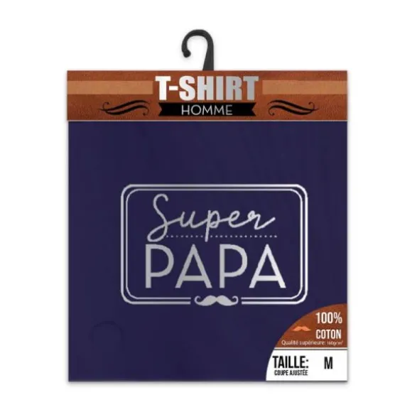 T-shirt pour homme " Super Papa " - Taille au Choix