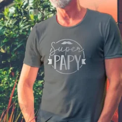 T-shirt pour homme " Super Papy " - Taille au Choix