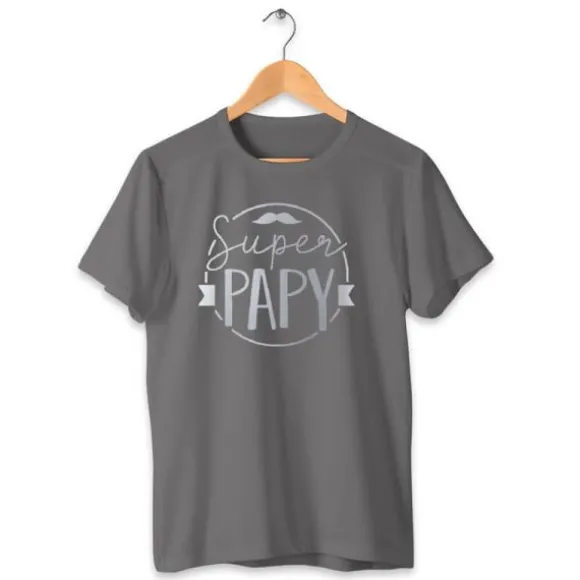 T-shirt pour homme " Super Papy " - Taille au Choix