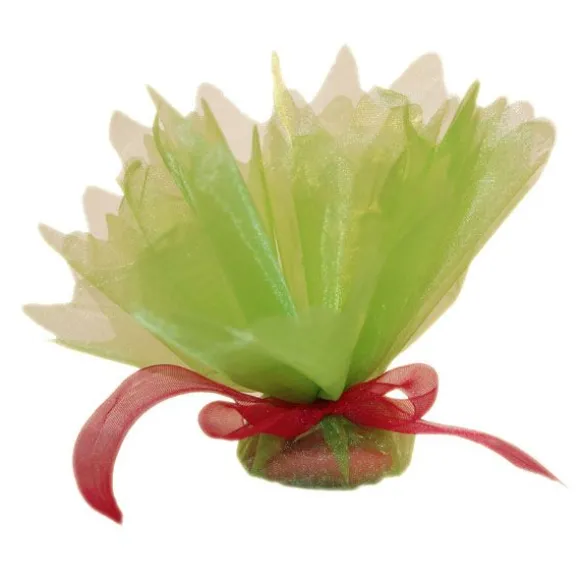 Tulle Cristal Découpé Anis