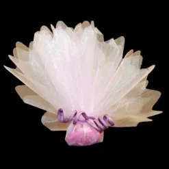 Tulle Cristal Découpé Rose