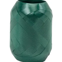 Œuf Bolduc métallisé avec cœurs rouges - 10 mm x 20 m