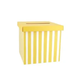 Urne en carton - 20 x 20 cm - Collection Mix & Match - Couleur au choix