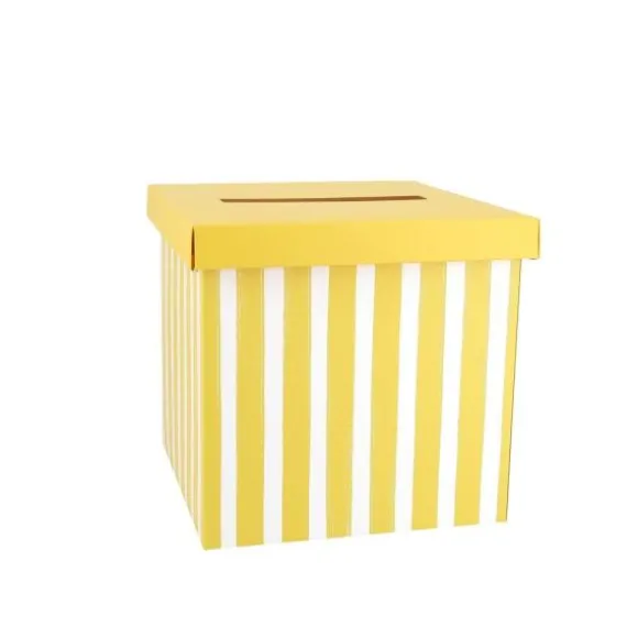 Urne en carton - 20 x 20 cm - Collection Mix & Match - Couleur au choix