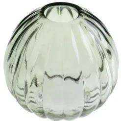 Vase boule en verre - 8,5 x 7 cm - Vert Eucalyptus