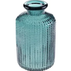 Vase bouteille en verre - 6 x 10 cm - Couleur au choix