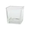 Vase cube en verre - 10 x 10 x 10 cm