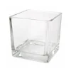 Vase cube en verre - 6 x 6 x 6 cm