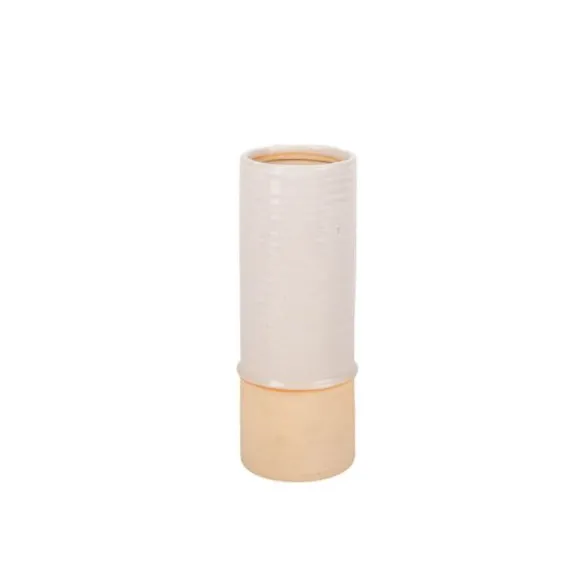 Vase Dune - Beige Chiné et Sable - 6,5 x 19 cm