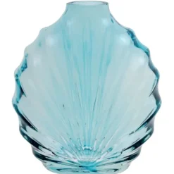 Vase en forme de coquillage en verre - 8,5 x 9,5 cm - Collection Coquillage