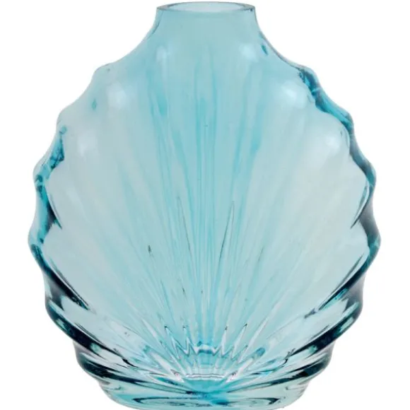 Vase en forme de coquillage en verre - 8,5 x 9,5 cm - Collection Coquillage