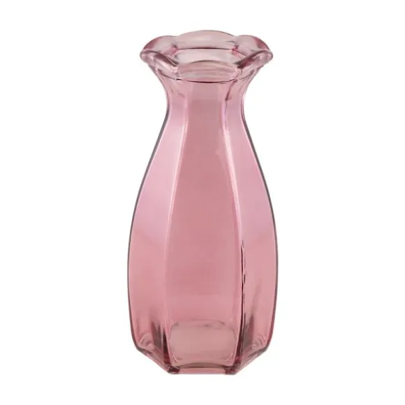 Vase en verre - Corolle - 9,2 x 8,3 x 20 cm - Couleur au choix