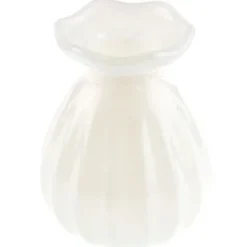 Vase en verre - Floral - 6 x 8 cm - Couleur au choix