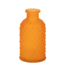 Vase en verre - Luna - 5,5 x 11 cm - Couleur Orange