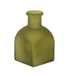 Vase ondulé en verre - 6 x 8,5 cm - Couleur Parme
