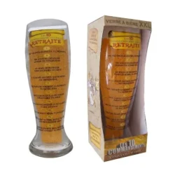 Verre à Bière Géant - 10 Commandements de la Retraite