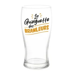 Verre à bière humoristique - Collection Boys Club - Modèle au choix