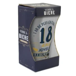 Verre à bière pour anniversaire - Âge au choix