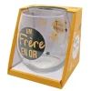 Verre cadeau avec message - Modèle au Choix