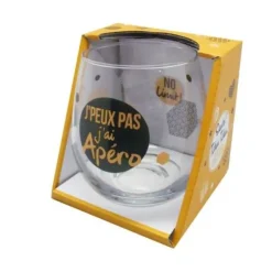 Verre cadeau avec message - Modèle au Choix