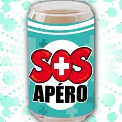 Verre Canette "SOS Apéro"