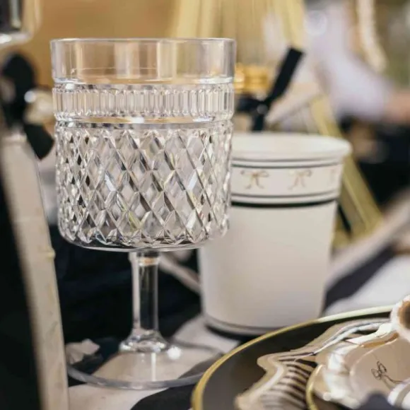 Verre à pied Élixir réutilisable en plastique - 270 ml - Couleur au choix