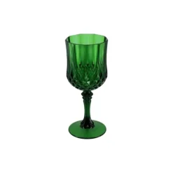 Verre à pied réutilisable en plastique - 220 ml - Couleur au choix