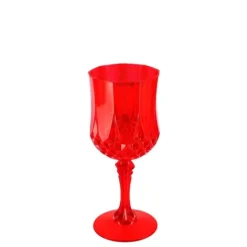 Verre à pied réutilisable en plastique - 220 ml - Couleur au choix