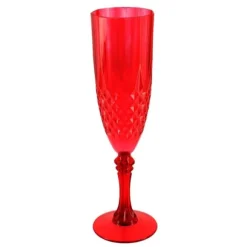 Verre à pied réutilisable en plastique - 220 ml - Couleur au choix