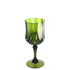 Verre à pied réutilisable en plastique - 220 ml - Couleur au choix