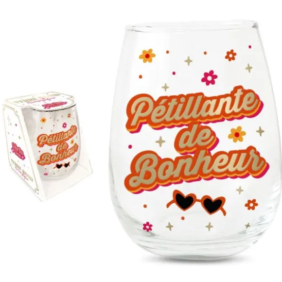 Verre rond humoristique - Collection Girls Club - Modèle au choix