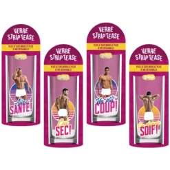 Verre Striptease d'homme - Collection Dudule - Modèle Aléatoire