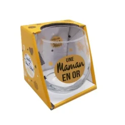Verre à vin - Fond blanc - 1 an de +