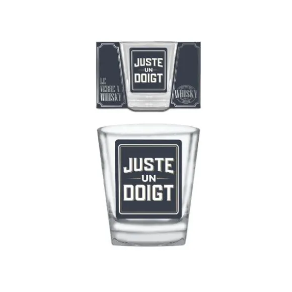 Verre à Whisky affectif - Juste un doigt - Collection Famille d'Amour