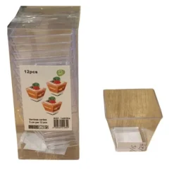 12 verrines carrées - 5 cm