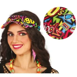 Visière fluo des Années 90 pour adulte
