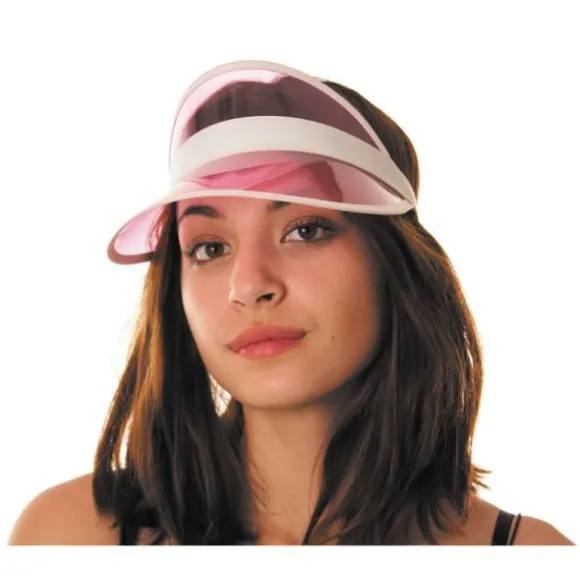 Visière Rose Année 80 - Adulte