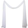 Voile pour arche de cérémonie - 2 x 6,2 cm - Couleur au choix