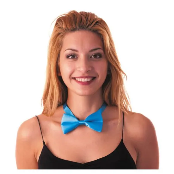 Véritable noeud papillon - Bleu fluo