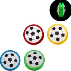 Yoyo lumineux en forme de ballon de foot - 6 x 6 x 3 cm - Couleur Aléatoire